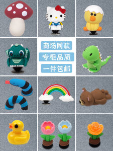 New Porous Shoes Flower Accessories Three-Dimensional Small Yellow Duck Cute Cartoon Decorative Buckle Fit Carluo Chi Crocs Accessories