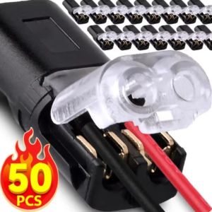 50Pcs Waterproof Plug Wire Connector 2 Pin Way Cable Plug Car Electric Wire Snap Connectors Strip Terminal Connection Wholesale