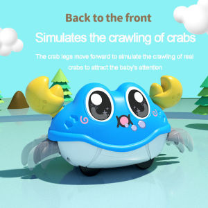 Crawling crab childrens toys baby crawling early education toys free charging induction crab toy car automatic rebound crab