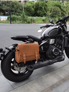 กระเป๋าข้างจักรยานยนต์ Bobber แบบเดี่ยวและคู่สำหรับ Changjiang 400 450 700 กระเป๋าข้างแบบเรโทรสำหรับจักรยานยนต์ที่ทนทานต่อฝน
