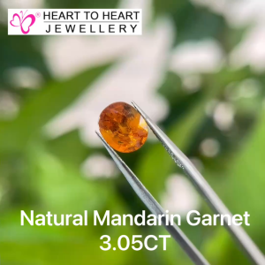 Natural Gemstone Mandarin Garnet 3.05CT Oval Mix cut Orange from Sri Lanka