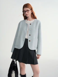 DUSHU | Large Size Slimming Wool Coat