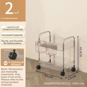 Acrylic Multilayer Movable Storage Rack