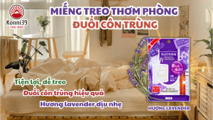 [HCM]MIẾNG TREO THƠM PHÒNG CÔN TRÙNG HƯƠNG LAVENDER - HÀNG NHẬT NỘI ĐỊA