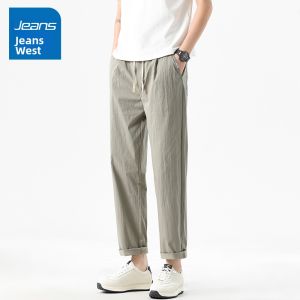 Jeanswest | Mens Summer New Style Simple Versatile Trendy Tapered Straight Leg Casual Pants