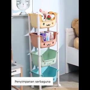 SPEEDS Rak Mainan Rak Susun Tempat Penyimpanan Rakit Mainan Mainan Serbaguna Toy Storage 202-F03