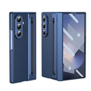 szhaiyu | Leather Phone Case For Samsung Galaxy Z Fold 8 7 6 5 4 Ultra With S Pen Touch Pen Built-in Screen Hinge Protection Cover