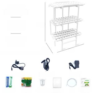 Large Capacity Shelf for Plant Soilless Cultivation Equipment Hydroponic PVC Pipe Lettuce Green Vegetables a Variety of Leaf Vegetables Water Cultivation Vegetables