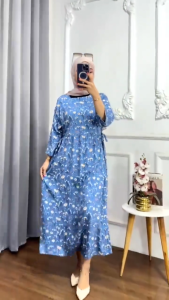 Anna Miranda Dress Daster Kekinian Lengan 3/4 Rayon Premium