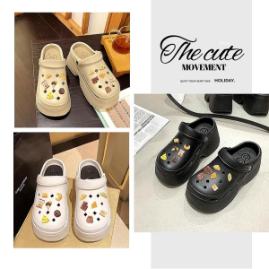 QJshop สินค้าขายดีงานปัง รองเท้าเสริมส้นหัวโต ดีไซน์สวย งานแฟชั่น น้ำหนักเบา ใส่สบาย รุ่นนี้พร้อมส่งให้เลือกซื้อหลากหลายสี มาพร้อมตัวติดสุดน่ารัก บอกเลยว่าราคาดีแบบนี้ ต้องมีไว้ซักคู่แล้ว กดสั่งได้เลย