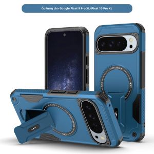 Ốp Lưng Chống Sốc Chắc Chắn Tích Hợp Sạc Từ Tính Chân Đế Ẩn Dành Cho Google Pixel - Vỏ Bảo Vệ Cấp Quân Sự Với Chân Đế Tích Hợp