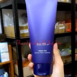 [Thanh Lý] Chuẩn auth Sum37 Fullsize 200ml Sữa rửa mặt giữ ẩm dạng kem tạo bọt mịn Su:m37 Water-full Amino Foam Cleanser