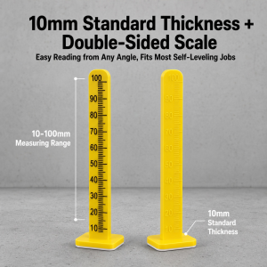 100Pcs Self Leveling Pins 4-Inch Level Stick Pegs for Tile Stone Ceramic & Floor Concrete - Installation Tools
