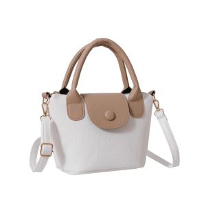 Designer Crossbody Bag Womens New Style 2023 Trendy Small Bucket Bag Soft PU Leather Magnetic Buckle Closure Casual Shoulder Bag