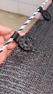 20/40 เรือนกระจกพลาสติก Sun Shade สุทธิคลิปสวนเครื่องมือ Camping Shade ผ้า Fix Clamp Grommet รั้วตาข่ายตะขอติดตั้ง