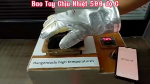 Bao tay chịu nhiệt 500 độ Castong chính hãng Găng tay chịu nhiệt độ cao Găng tay chống nóng 300 độ