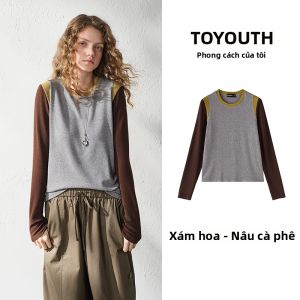 Toyouth | Áo Thun Thể Thao Ôm Sơ Mi Phối Lớp