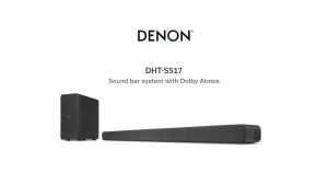 Denon DHT-S517: A 3.1.2 Channel Sound System with Built-in Bluetooth & Dolby Atmos