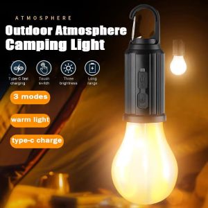LED Tungsten Filament Camping Light Charging Camping Hanging Tent Lights Emergency Bulb