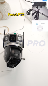 V380 PRO กล้องวงจรปิดไร้สายพลังงานแสงอาทิตย์ เชื่อม WiFi/ซิม 4G อัจฉริยะ สามเลนส์ สามภาพ มองเห็นรอบด้าน ไม่มีจุดบอด กันน้ำ-กันแดด IP66 ค่ำคืนเห็นชัดด้วย Night Vision มีระบบตรวจจับ แจ้งเตือนเสียง-แสง-เสียงพูด เหมาะสำหรับกลางแจ้ง