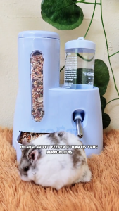 FOCAT Tempat Makan Minum Hamster F34 Otomatis 2IN1 Pet Feeder / Dispenser