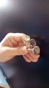 Nhẫn mạ bạc đính đá to freesize