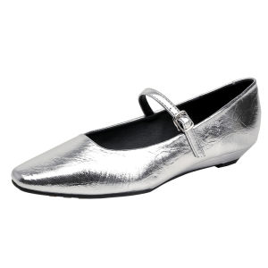 Minimalist Skirt Matchable Commuter-friendly Square Toe Shallow Mouth Mary Jane Pumps