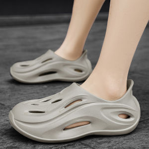 Anti-Odor Mens Summer Outdoor Wear Sporty Soft-Soled Slip-On Work Shoes Comfortable All-Day Wear Breathable EVA Material