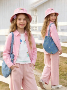 PPTOWN | New Pink Long Sleeve Light Shirt for Children