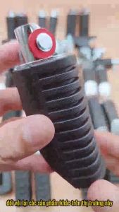 Combo cao su trước gác chân sau RS mạ Niken giày chống nghiêng - Phụ tùng xe máy cao cấp không han gỉ