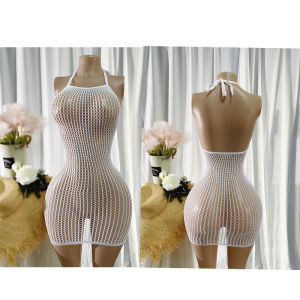 1 Đầm Lưới Xuyên Thấu Gợi Cảm Dành Cho Nữ Kiểu Ôm Sát Chất Liệu Nylon Dệt Kim Co Giãn Thích Hợp Cho Mùa Hè Đi Biển Hoặc Mặc Như Đồ Bơi.