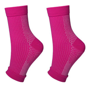 WRELS | Ankle Support Socks Breathable Plantar Fasciitis Swelling Relief Compression Toeless Socks Women Men Elastic Running Socks