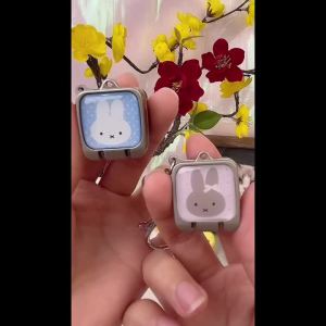 Bandai | Dụng Cụ Cắt Móng Tay Mini Hình Thỏ Dễ Thương Gấp Gọn Hình Vuông Tiện Dụng Dùng Cho Du Lịch Và Sử Dụng Hàng Ngày Móc Khóa Trang Trí Túi Anime Quà Tặng