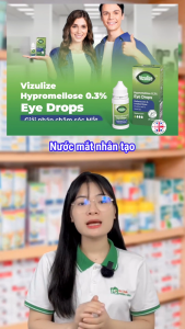 Nước Mắt Nhân Tạo Vizulize Hypromellose 0.3% Eye Drops - Nước Nhỏ Mắt Cấp Ẩm Nhỏ Mắt Lens Kính Áp Tròng 10ml