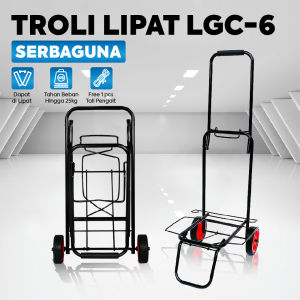 Murah UNIK Troli Minimarket Besi Troli Galon Dengan Roda Ringan Kuat LGC-6 Modern