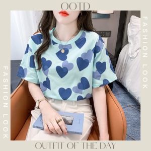 LHSunday เสื้อผ้าแฟชั่นผญลายหัวใจสลับสีสุดน่ารัก 3 สี เสื้อผ้าผญลายหัวใจสูงสุดน่ารักใส่เที่ยวใส่ได้ทำงานก็โอ