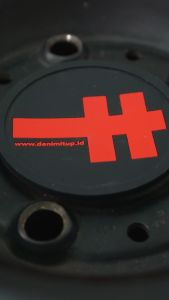 DENIMITUP H Logo Coaster - Black - Tatakan Gelas