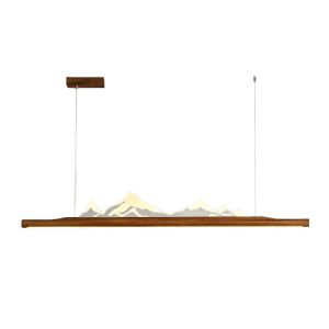 VOGUE | New Chinese and Japanese Walnut Wooden Zen Style Pendant Light