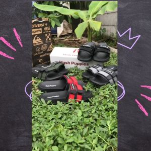 Sandal Anak-Anak Model Tali Prepet Velcro Hitam Bahan Ringan Empuk