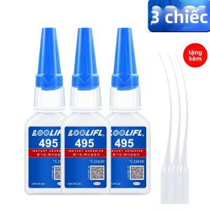 LOOLIFL | LOOLIFL 495 Super Glue Instant Cyanoacrylate Chất Kết Dính Cường Độ Cao Cho Kim Loại Nhựa Cao Su Gỗ - Công Cụ Liên Kết Nhanh Chóng