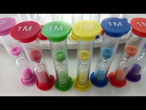 6pcs Sand Hourglass Timer 30Sec-10Mins Plastic Classroom Game Timer