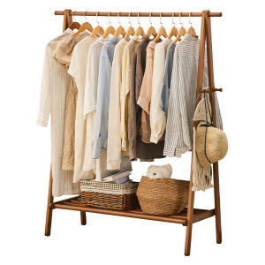 Zhuting | Collapsible Wooden Standing Wardrobe Coat Rack