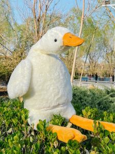 QIAOSHANG | Plush Pillow Toy for Girls - Large White Goose Stuffed Animal