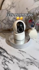 Camera CCTV WiFi Indoor/outdoor No Blind Spot Audio 2 Arah Resolusi Full HD 1080P Auto Deteksi Gerak Tetap Terang dalam Mode Malam