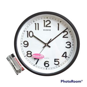 Jam dinding sweep diamond super silent 2621