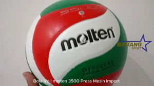 Bola Voli Original Molten V5M 3500 Press Mesin Bahan Kulit PU Kualitas Terbaik