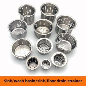 Stainless Steel Kitchen Sink Strainer Vegetable Washing Basin Drain Filter Basket Sink Drainage Dishwashing Sink Funnel Filter