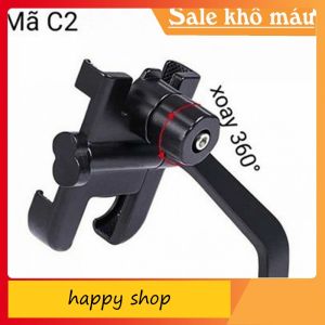 Kẹp C2 - Giá Đỡ - Kẹp Điện Thoại Gắn Xe Máy  Chống Rung Chống Cướp Cực Chắc Chắn - Tháo Lắp Dễ Dàng - Happy Shop.