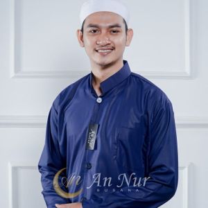 Baju koko ammu amu haibah pria dewasa lengan panjang merk annur terbaru