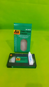Video Head Cleaner Tape Cassette Wet System VCR VHS Player With Liquid